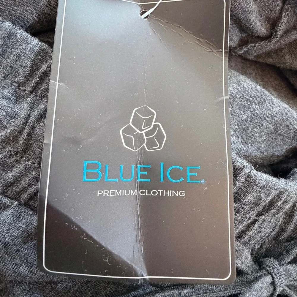 Blue Ice Premium Charcoal Gray Joggers Large Soft Lounge Athleisure‎ Y2K Relaxed